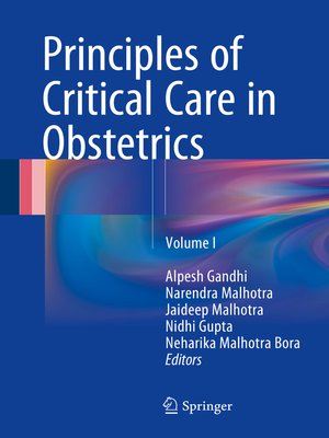 cover image of Principles of Critical Care in Obstetrics